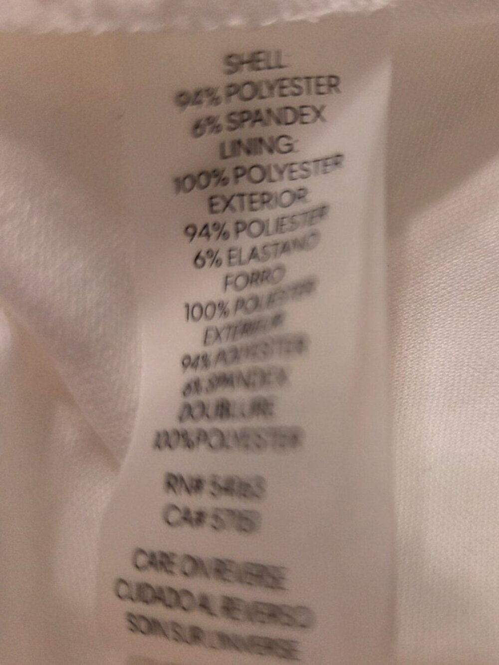 Calvin Klein White Size 8 Dress with Ruffled Collar - Picture 9 of 9